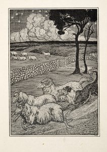 En hundfårstjälare, från Hundra anekdoter av djur, pub. 1924
