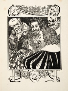En konverserande papegoja, från Hundra anekdoter av djur, pub. 1924 (gravyr) av Percy J. Billingshurst