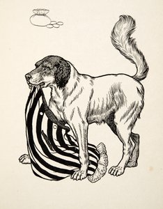A Good FINder, från A Hundred Anecdotes of Animals, pub. 1924 (gravyr) av Percy J. Billingshurst