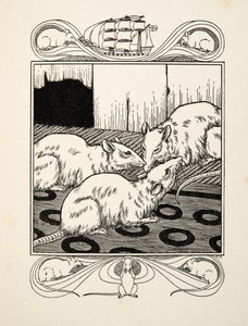 Filial Duty, från Hundra anekdoter av djur, pub. 1924 (gravyr) av Percy J. Billingshurst