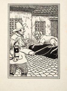 Orörlig trohet, från Hundra anekdoter av djur, pub. 1924 av Percy J. Billingshurst