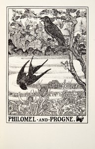 Philomel och Progne, från Fontaine Fables, pub. 1905 av Percy J. Billingshurst