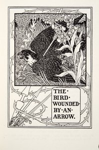 Fågeln sårad av en pil, från Fontaine Fables, pub. 1905