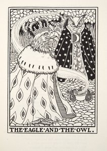 Örnen och ugglan, från Fontaine Fables, pub. 1905