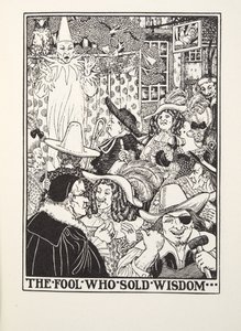Dåren som sålde visdom, från Fontaine Fables, pub. 1905 (gravyr) av Percy J. Billingshurst