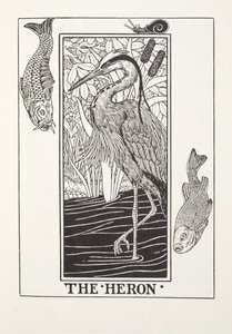 The Heron, från Fontaine Fables, pub. 1905 (gravyr) av Percy J. Billingshurst