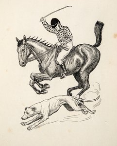 Hästen och vinthunden, från Hundra anekdoter av djur, pub. 1924 av Percy J. Billingshurst