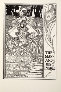 Mannen och hans bild, från Fontaine Fables, pub. 1905 (gravyr) av Percy J. Billingshurst