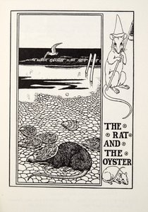 The Rat and the Oyster, från Fontaine Fables, pub. 1905