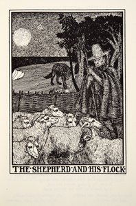 Herden och hans flock, från Fontaine Fables, pub. 1905