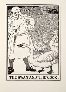 The Swan and the Cook, från Fontaine Fables, pub. 1905