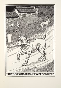 Hunden vars öron beskurits, från Fontaine Fables, pub. 1905