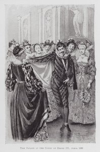 Dans: Pavanen vid Henri III:s hov, cirka 1580 (litho) av Percy Macquoid