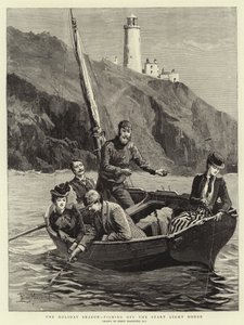 Semestersäsongen, fiske från Start Light House av Percy Macquoid