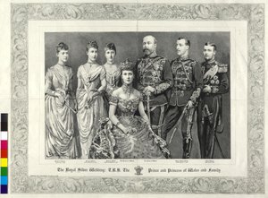 Den senare kungen av England Brittiska kungafamiljen 1888 av Percy Macquoid