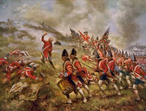 Slaget vid Bunker Hill av Percy Moran