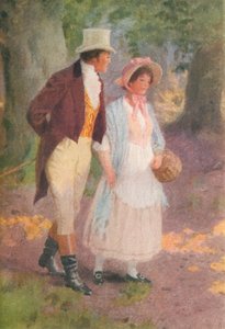 Illustration till Adam Bede av George Eliot (färglitografi)