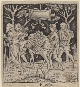 Abraham och Isak på väg till berget Moria av Peregrino da Cesena