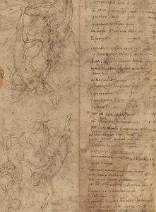 Figurstudier [verso] av Perino del Vaga