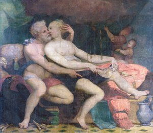 Jupiter och Danae, ca 1533-1534.