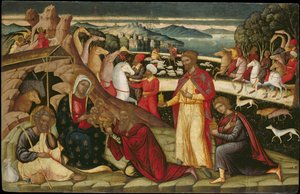 Tillbedjan av Magi, ca. 1525 av Permeniatis Ioannis
