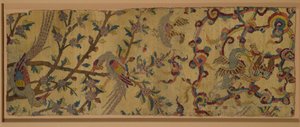 Änglamattafragment (ull- och sidenhög) av Persian School