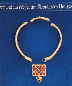 Hänge, från Wolfsheim Tomb Treasure, c.378 (guld)