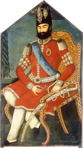 Porträtt av Muhammad Shah, ca. 1850 av Persian School