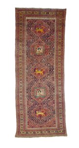 Senneh gallerimatta, Västpersien, 1837 av Persian School