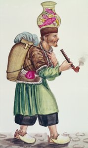 Fiskhandlaren (wc på papper) av Persian School