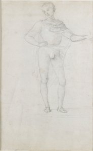 A Study for a Figure in an Adoration of the Magi, c1470-1520 av Perugino