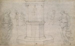 Kristus och Samarias kvinna, sent 1400- och början av 1500-talet av Perugino