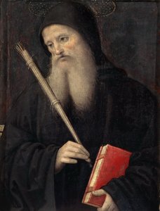 Saint Benedict Predella från San Pietro Polyptych, ca. 1497.