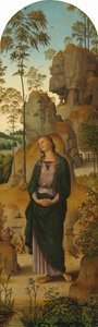 Korsfästelsen med Jungfrun, Sankt Johannes, Sankt Hieronymus och Sankta Maria Magdalena..., ca. 14821485 av Perugino