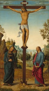 Korsfästelsen med Jungfrun, Sankt Johannes, Sankt Hieronymus och Sankta Maria Magdalena..., ca. 14821485