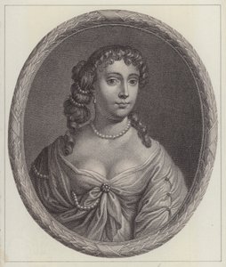Anne Hyde, hertiginna av York, första fru till kung James II (gravyr)