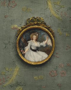 Porträtt av en okänd kvinna av Peter Adolf Hall