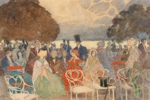 A Garden Party (w/c & gouache på papper)