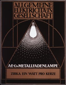Reklamaffisch för General Electric Company [AEG] 1910