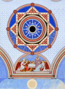 Ottawa Opera House, Ottawa, Illinois, Väggstencildesign, ca. 1875.