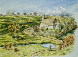 Wharram Percy Medieval Village, sent 1100-tal, c1990-2010