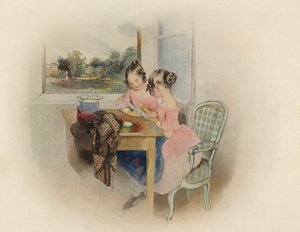 Princesses Marie and Carolina of Liechtenstein  av Peter Fendi