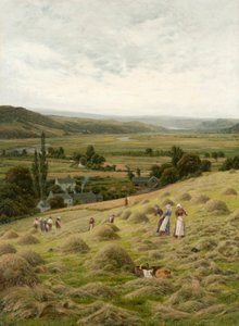 Vale of Llanrest (olja på duk) av Peter Ghent