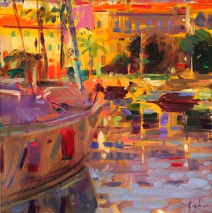 Sydfranska hamnen av Peter Graham (Contemporary)