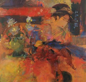 Sommarrosor av Peter Graham (Contemporary)