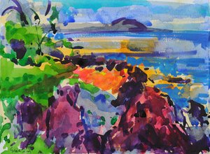 Maui Rocks, 2023 (akvarell)