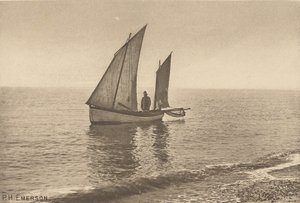 En dimmig morgon vid Nordsjön av Peter Henry Emerson