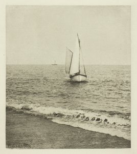 En Suffolk Shrimper "Coming Ashore" av Peter Henry Emerson