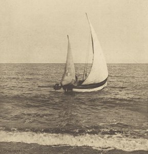 En Suffolk Shrimper som "går av" av Peter Henry Emerson
