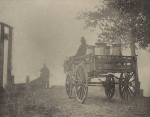 På färjan – en dimmig morgon av Peter Henry Emerson